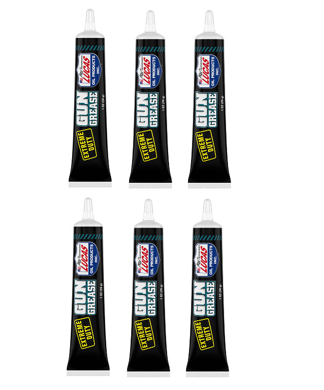LUCAS Oil Extreme Duty Gun Grease 1oz Tube Lubricant Rifle Gun pistol – Qty 6