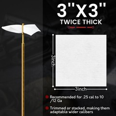 3” Gun Cleaning Patches More Cotton Contain, Highly Absorbent Gun Cleaning C…