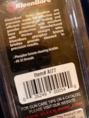 1- Kleenbore Phosphorus Bronze Nylon Bore .22/.223 Cal 5.56mm Brushes A177