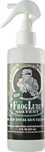 FrogLube Solvent 8 oz FROG14976 8fl oz spray bottle. Clean bore and total gun cl