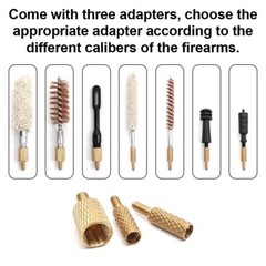 58PCS Portable Universal Gun Cleaning Kit for All Caliber Shotgun, Pistol, Rifl