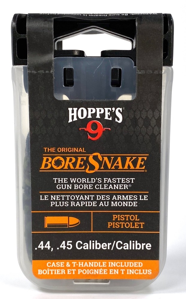 HOPPE’S BORESNAKE DEN 44 & 45 caliber Pistol Cleaning Kit 24004D