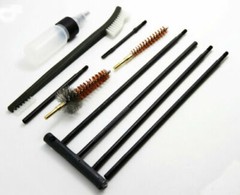 10 Pcs .22 22LR .223 556 Rifle Gun Cleaning Kit Nylon Brush Cleaner with Pouch