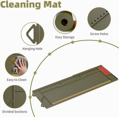 Large Gun Cleaning Mat for Rifle Shotgun Pistol, 36″ x 13″ Magnetic Cleaning …