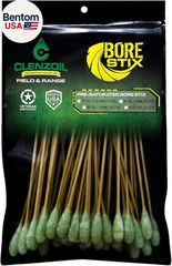 Field & Range Bore Stix | Pre-Saturated Gun Cleaning Cotton Swabs | Caliber Spec