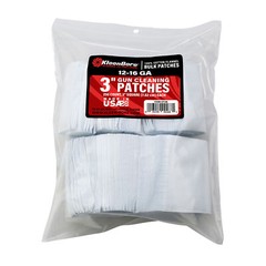 Kleen-Bore SuperShooter 250 Cotton Gun Cleaning Patches for 12/16 Gauge Shotguns