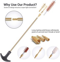 Universal Gun Cleaning Kit Rifle Brass Cleaning Kit for Gun Pistol Rifle Handgun