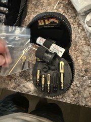 Otis Gun Cleaning Kit w/ Black Case, Bore Brush & Cloth .12 .20 .28 .35 .50