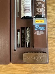 Vintage Outers Pistol Cleaning Kit 44/45 Caliber w/ Hard Storage Case Never Used