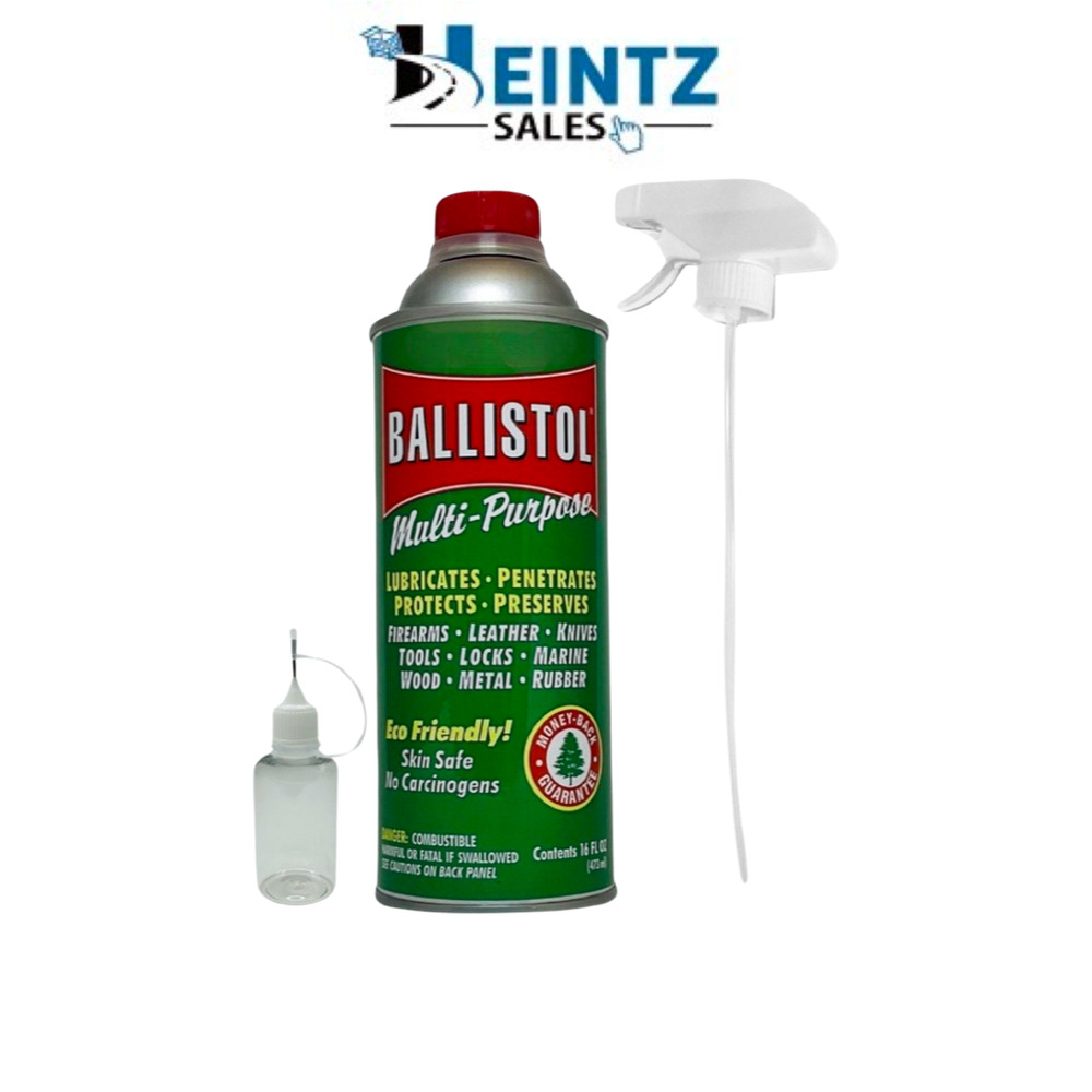 Ballistol 16oz can w/ Trigger & Drip Bottle – MultiPurpose Lubricant Gun Cleaner