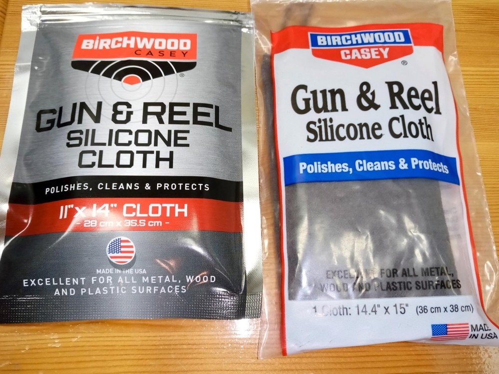 Birchwood Casey Gun & Reel Silicone Cloth, 11×14″ Cotton Cleaning Rag NEW