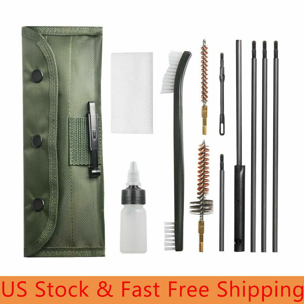 Rifle Gun Cleaning Kit Cleaning Set Brush Cleaner for 5.56mm .223 .22 Caliber