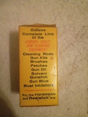 Vintage Outers 445 Gun Oil Tin and Outers Gunslick Cleaning Patches
