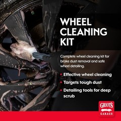 Wheel Cleaning Kit, Includes Wheel Cleaner, Long-Reach 35 Fl Oz (Pack of 1)