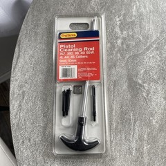 Outers Pistol 1 Piece Cleaning Rod .38 357 40 44 45 Caliber 9mm 10mm 41803-With