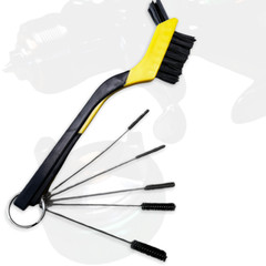 LiME LiNE Spray Gun Cleaning 6 Brush Set – Solvent Proof Brush Set