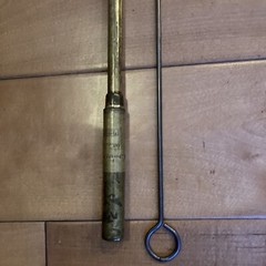 Antique Brass C.M. Powers Rifle Cleaning Rod Faries Decautur, IL 1896