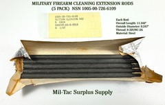 MILITARY FIREARM CLEANING EXTENSION RODS (5 PACK) NSN 1005-00-726-6109