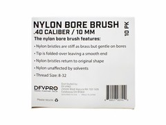 10 Pack- .40 Cal/10MM Nylon Bore Brushes for Gun Cleaning and Maintenance