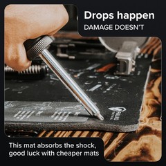 Tactical Gun Cleaning Mat for Glock – Double Thickness, Exploded Diagram, 20×12″