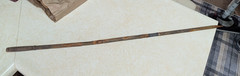 Antique Three Piece Wooden & Brass Gun Cleaning Rod From England Rough Works