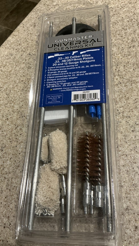 Gunmaster Universal Cleaning Kit 19 Piece Rifles, Pistols, & Shotguns NEW Sealed