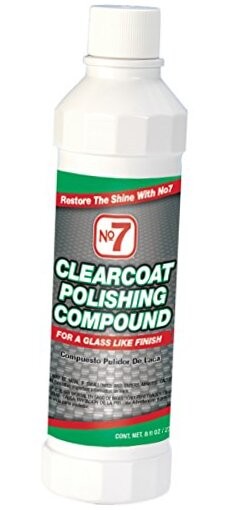 No.7 Clearcoat Polishing Compound – 8 Fl Oz – for a Glass Like Finish – Single