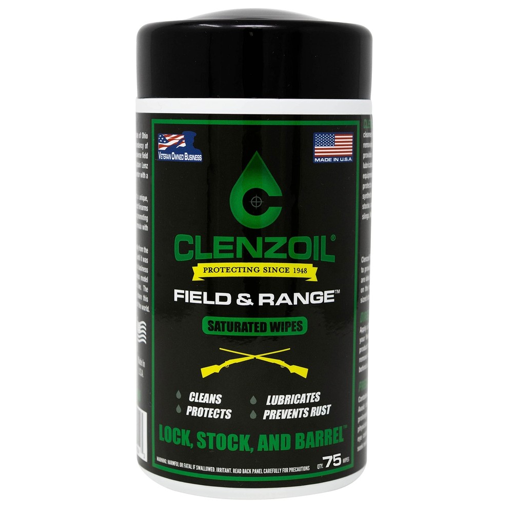 Clenzoil Field & Range Saturated Gun Oil Wipes | Multi-Purpose [ CLP]…