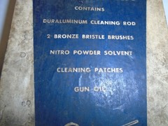 Vintage J.C. HIGGENS “.22 CAL” RIFLE CLEANING KIT – No. 723 – Used but Complete