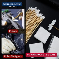 PINGMIC Gun Cleaning Supplies, 2″ Lint Free Patches, Highly Absorbent Square Clo