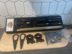 Gunmaster Cleaning Kit Black Brass Metal Deep Cleaning Bore Brush Rod Jag