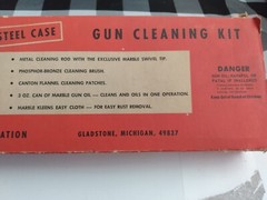 Vintage Marbles .30 cal Cleaning Kit Steel Case With Cardboard Slip Cover LOOK!