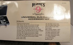 PRE-OWNED HOPPE’S 76 PC UNIVERSAL GUN CLEANING ACCESSORY KIT W/CARRY CASE UAC76