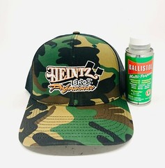 Ballistol MultiPurpose Lubricant Cleaner -4oz aerosol can and Heintz Camo Hat