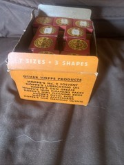 VTG NOS HOPPES Gun Cleaning Patches Store Display Lot of 9 full boxes (900)