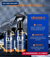CLP Gun Cleaning Oil Kit-Includes 3.4oz Gun Oil 2oz Needle Lubricant, Gun Brushe
