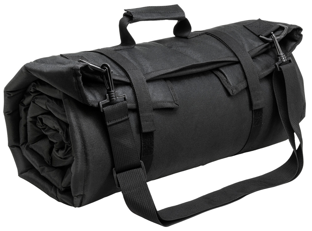 NcStar CVSHMR2957B Roll Up Shooting Mat Black PVC 69″L x 35″ H