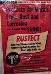 Rustect Silicone Cloth Rust Protectant Viking Sloane Corp. Vintage
