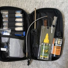 Gunmaster .22 LR Gun Cleaning & Lubrication Kit w/ Black Case, Rod, Brush, Oil