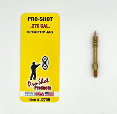 Pro-Shot Benchrest Brush & Spear Tip Jag Set For .270 Cal. Rifle