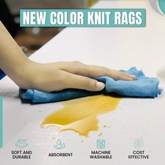 Supremeplus Premium Color Knit Cleaning Rags 25 Lbs. Bag Shop Cloths Bulk For