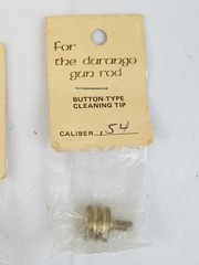 NOS Lot of 7 Button Type Brass Cleaning Tips For The Durango Gun Rod Jag Swab