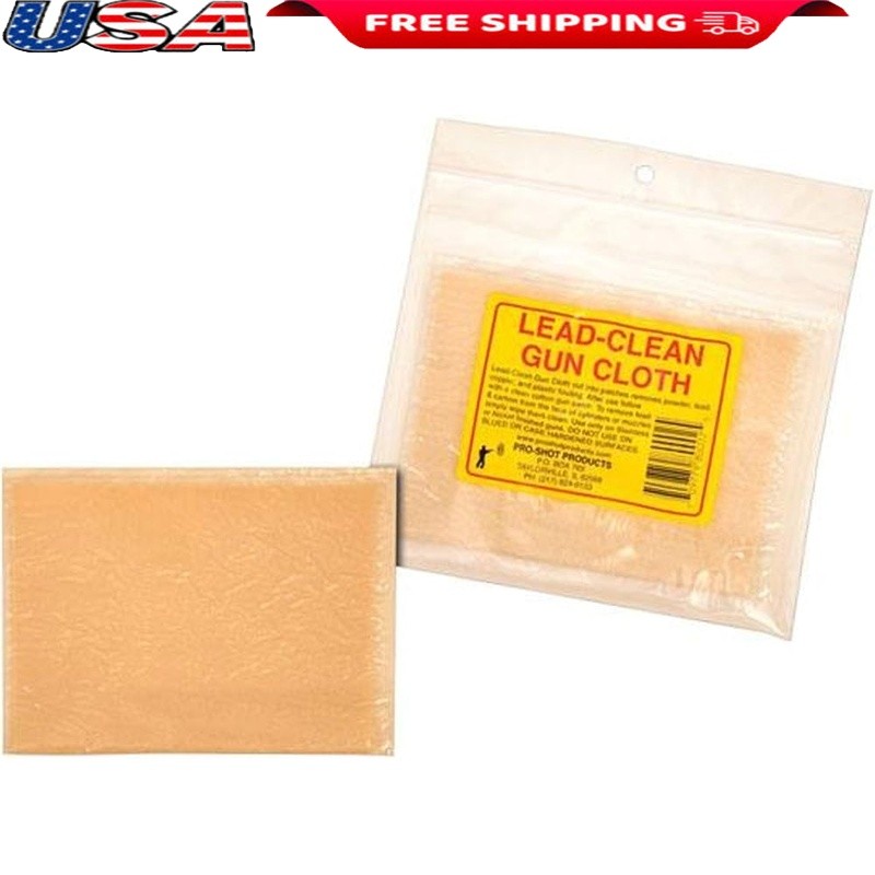 Lead Clean Cloth Firearms Tools Knives Removes Residue Tarnish Made in USA