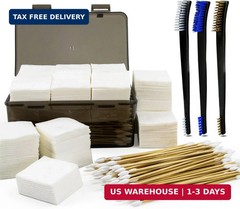 3-in-1 Gun Cleaning Kit in Big Box, Includes Brushes, Lint Free 2″ Patches, High