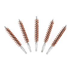 5 Pcs Bronze Bristle Bore Cleaning Brush Kit.325 Cal 8×32 Thread with 50 Patches