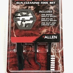Allen Gun Cleaning Tool Set Bore-Nado Brass Brush Nylon Brush Crevice Slot Pick