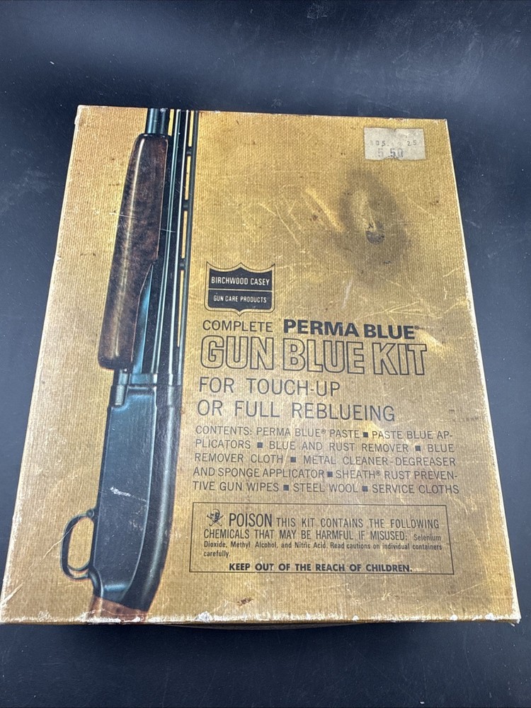 PERMA BLUE-COMPLETE GUN BLUE KIT-BIRCHWOOD CASEY GUN CARE PRODUCTS-VINTAGE
