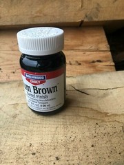 BIRCHWOOD CASEY PLUM BROWN BARREL METAL FINISH IN 5 OZ. JAR, PART # 14130