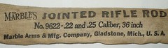 ANTIQUE ? MARBLE’S JOINTED RIFLE CLEANING ROD No. 9622 .22 & .25 Caliber 36 “