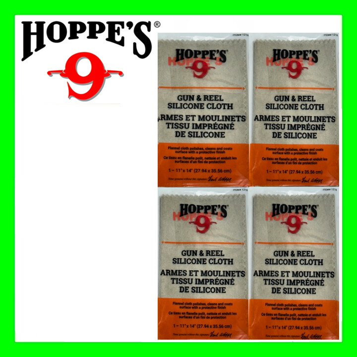 4 – Hoppe’s No.9 Gun & Reel Cloth Pre-treated W/ Silicone Clean Polish & Protect